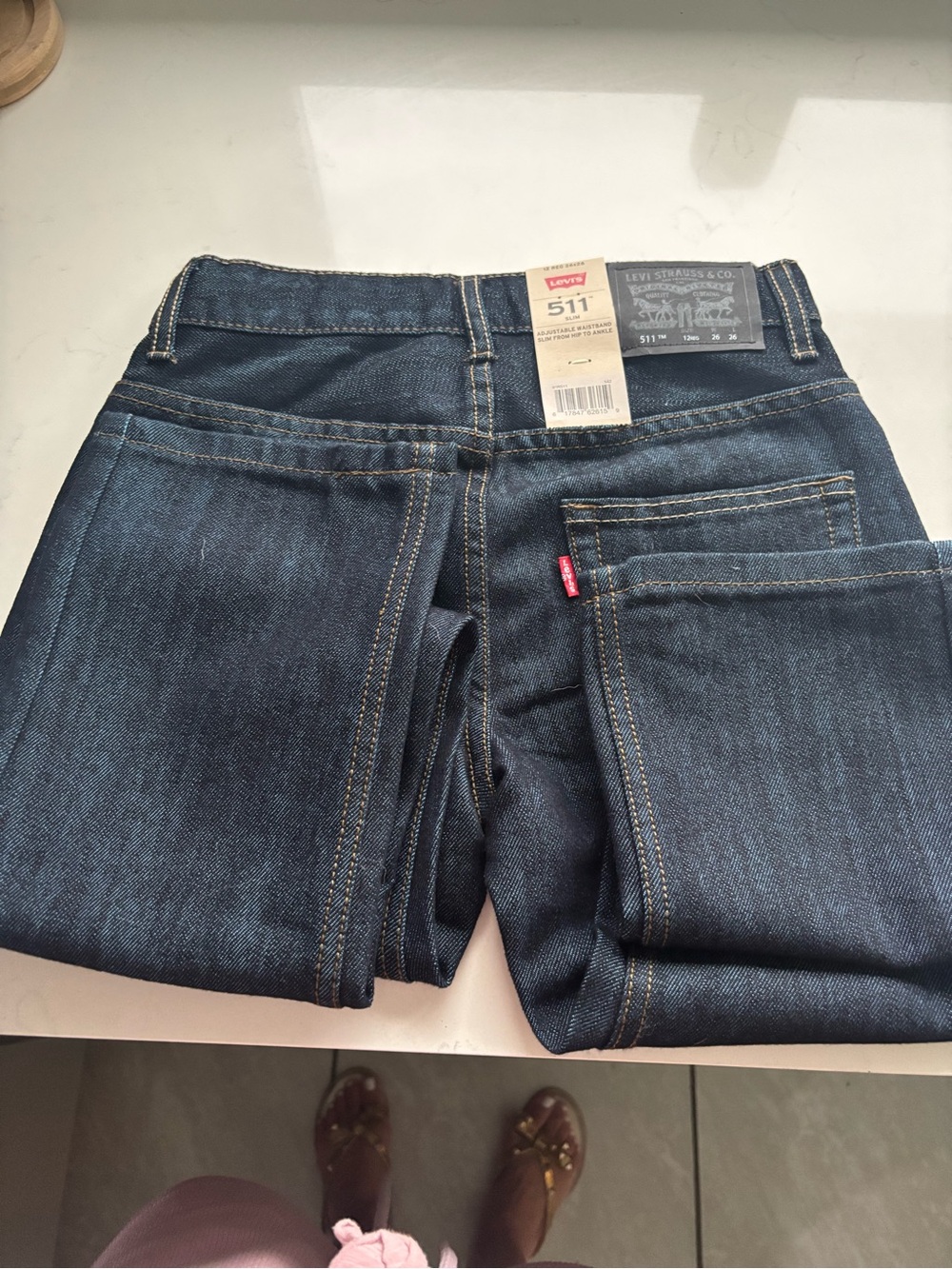 Levi's 511 Slim Fit kids Jeans in Dark Blue Denim